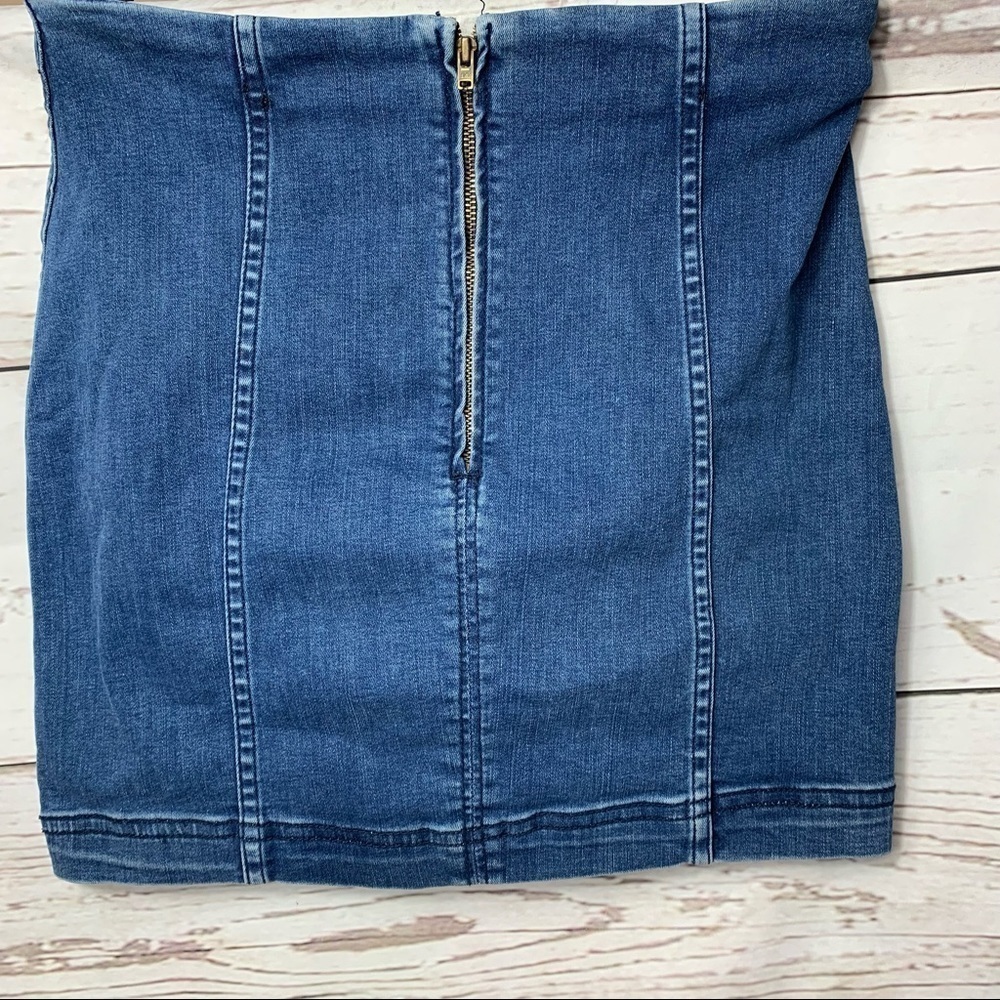 Free People Modern Femme Denim Mini Skirt - Picture 5 of 7